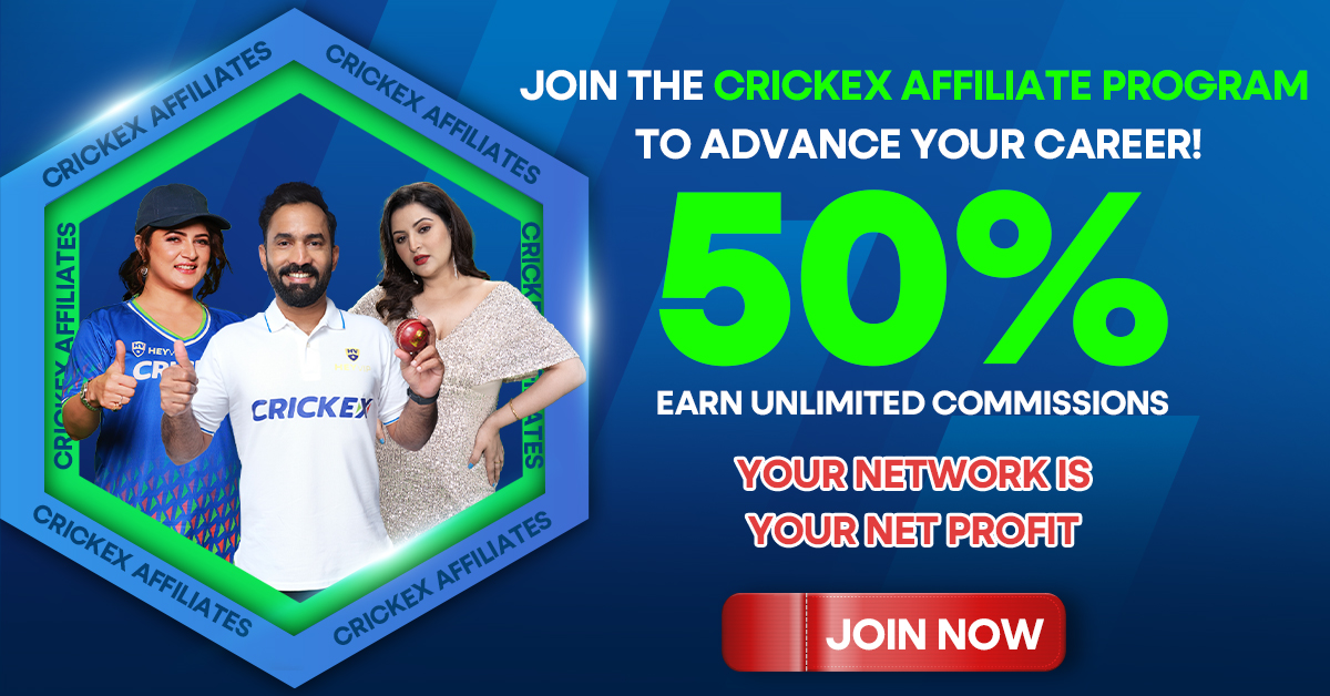 Crickex Affiliate Hero Image